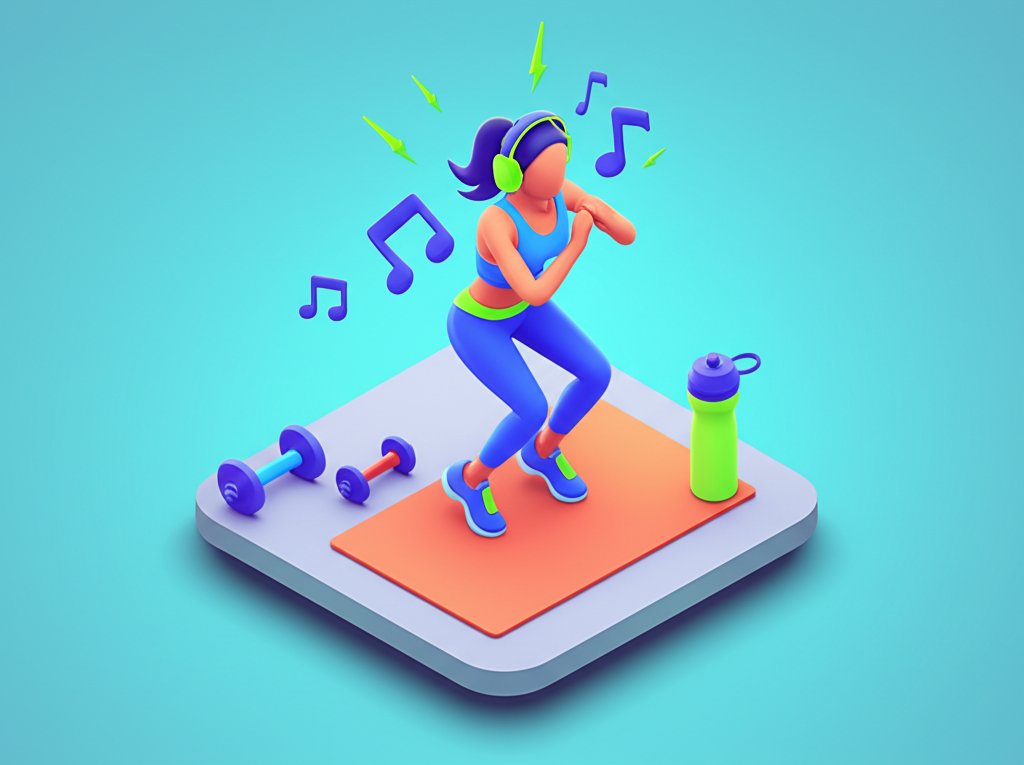 Energetic workout music playlist for a spicy exercise routine.
