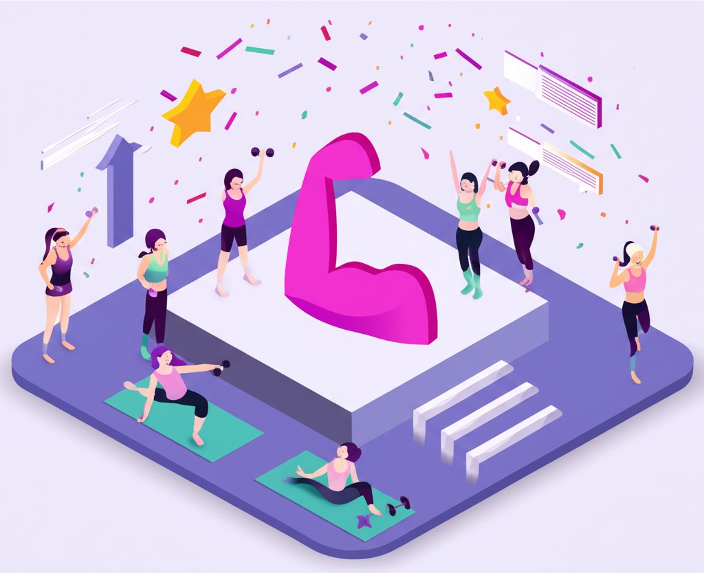 Empowered girl training, confidently owning her strength and fitness story.