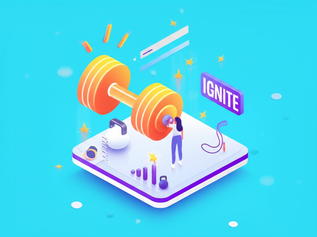 Motivated person exercising in gym, igniting drive for fitness success.