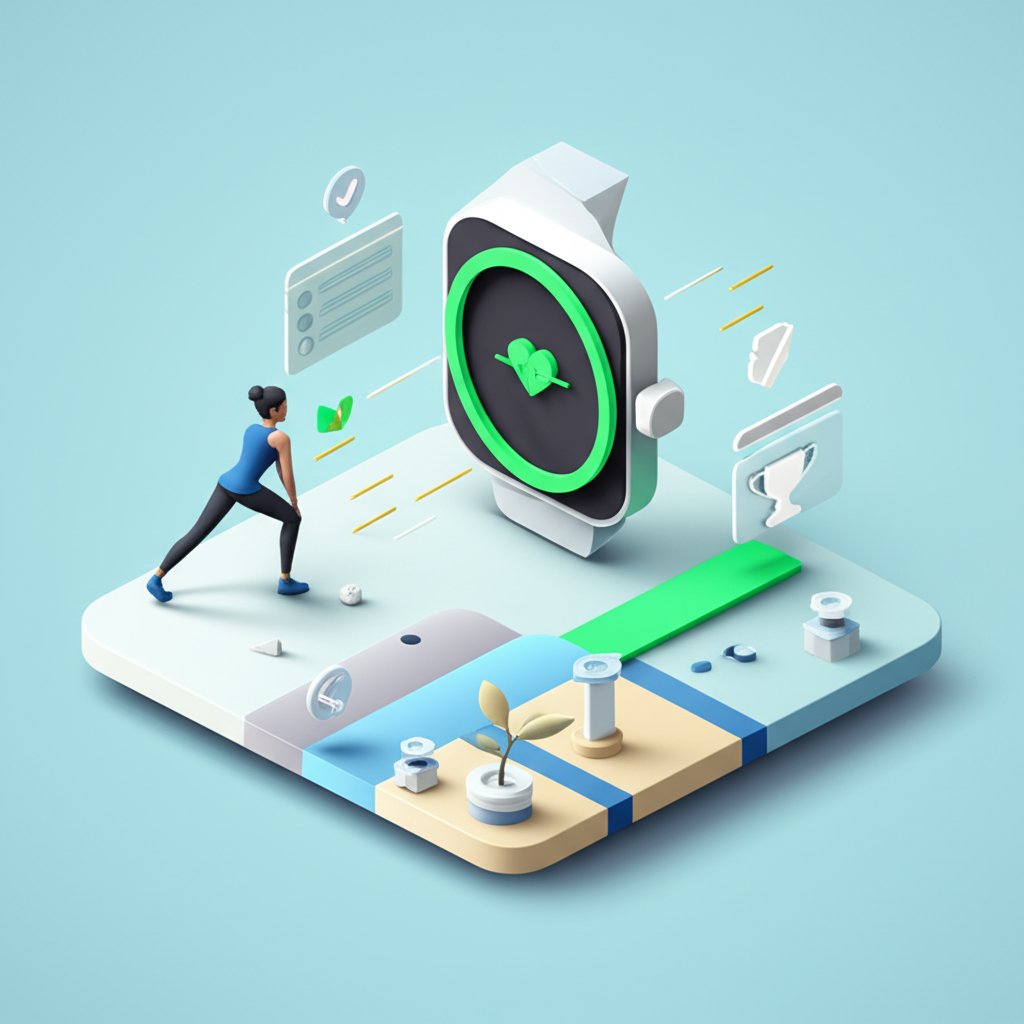 Visual cues reinforce fitness journey progress, subtly boosting motivation.