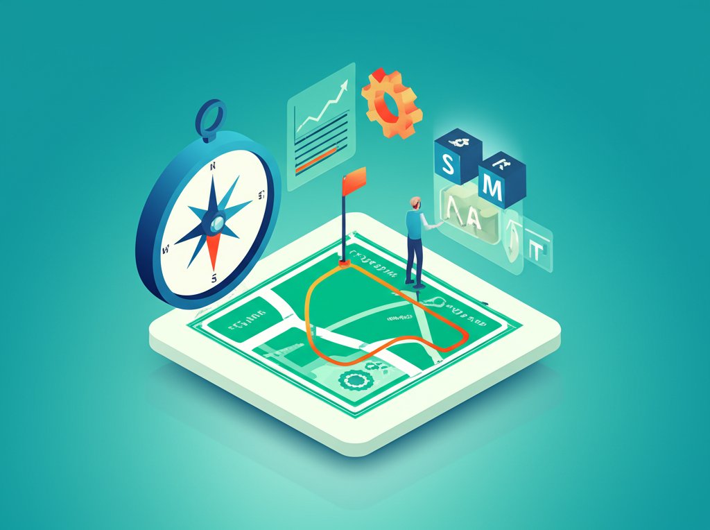 Charting a course with SMART goals and strategic progress tracking.