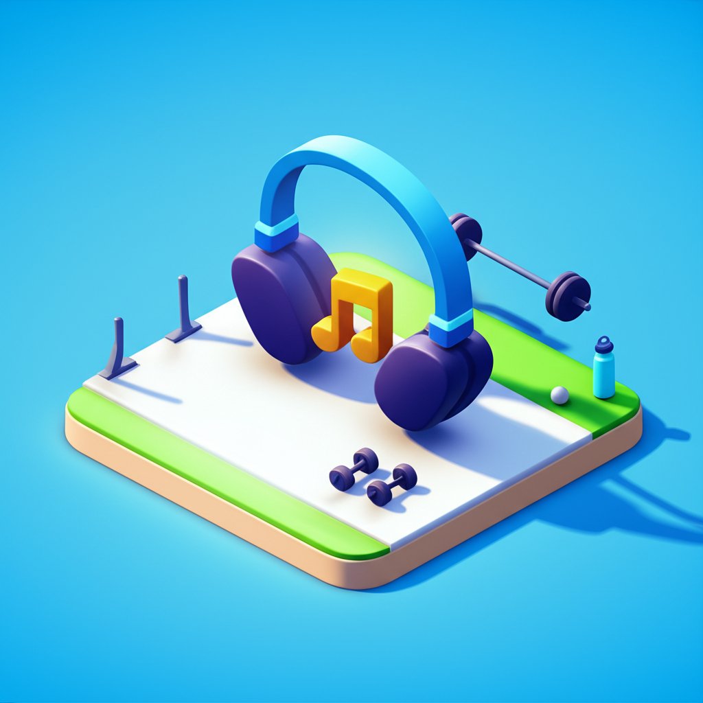 Power up your gym fitness routine with motivating workout music.