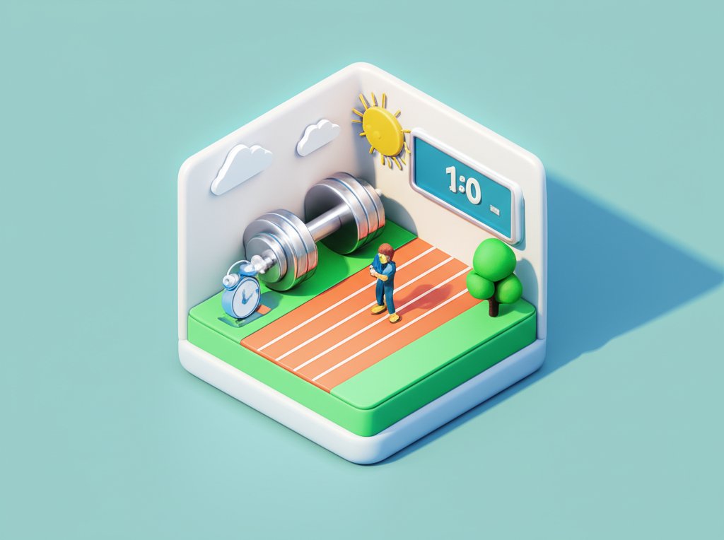 Person exercising outdoors at sunrise for morning fitness motivation.