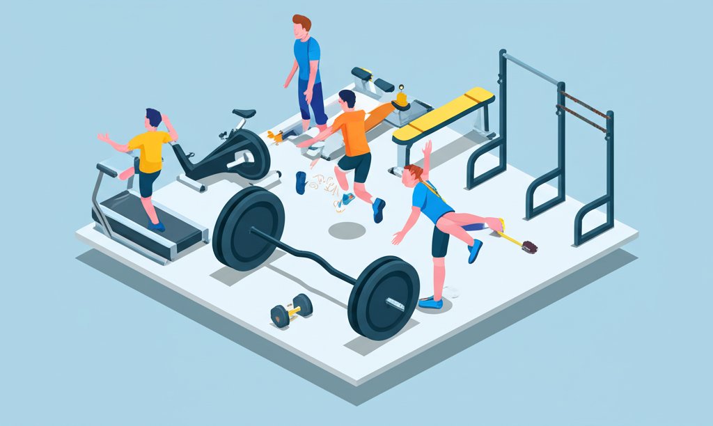 Hilarious gym fails, funny workout blunders, and awkward exercise moments compilation.