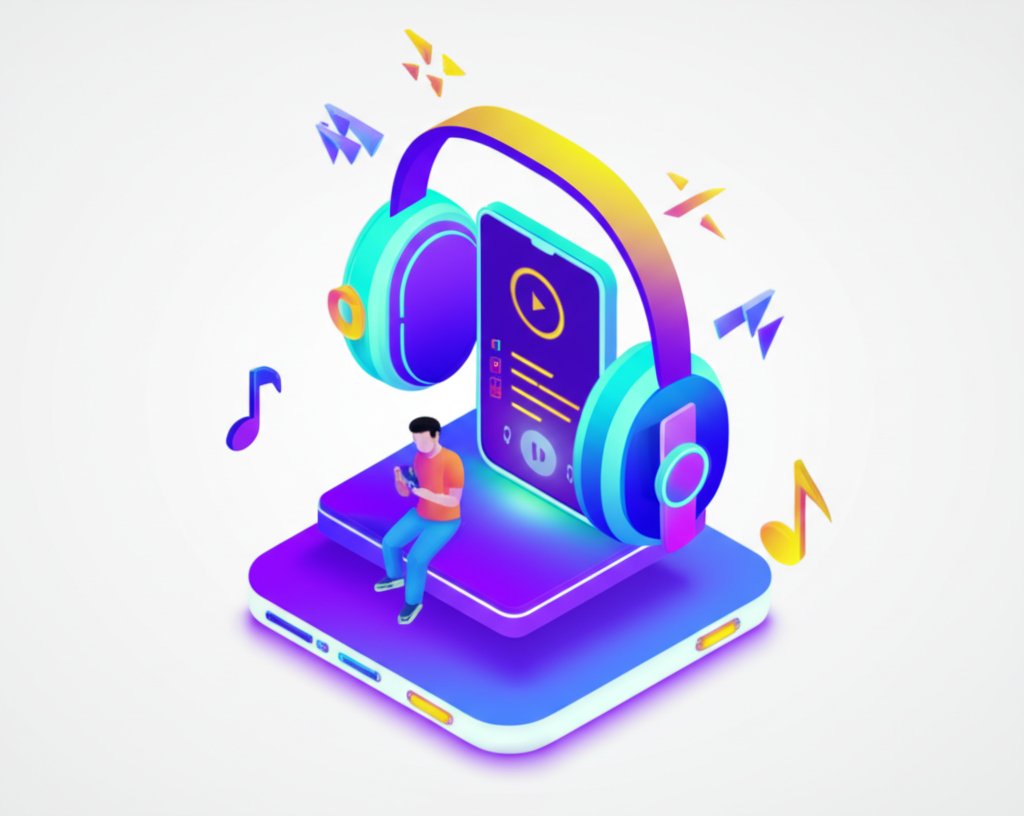 Powering up with the right music playlist for focus and productivity.